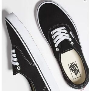 Vans Authentic Shoe - Black and White Canvas Sneakers